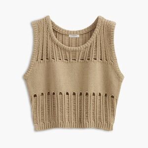 Commense hollow out vest khaki XS